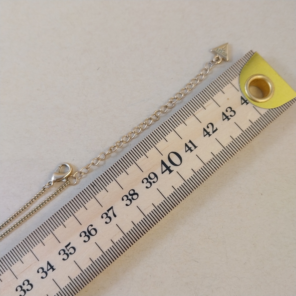 Guess Gold and Crystal Pendant Necklace - Picture 9 of 13